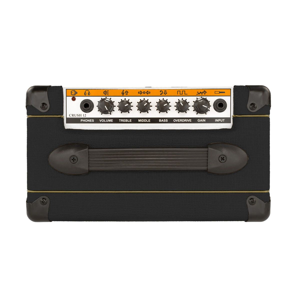 Orange Amp Crush 12 Combo for Electric Guitar 12 watts Headphone Output Aux Input Black