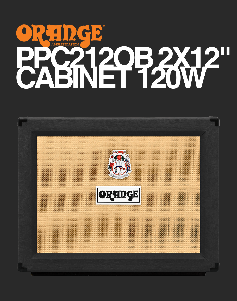 Orange PPC212OB 2x12" Open Back Cabinet - Black