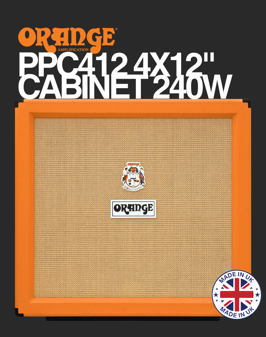 Orange PPC412 4x12" Electric Amp Cabinet (Made in UK)