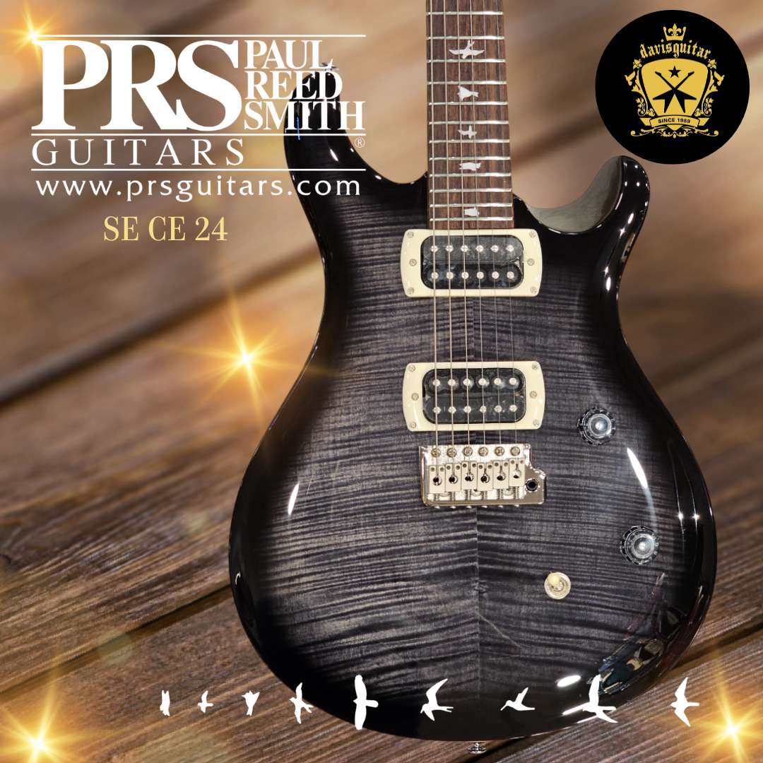 PRS Paul Reed Smith SE CE 24 Electric Guitar Charcoal Burst Tremolo Bridge with gig Bag