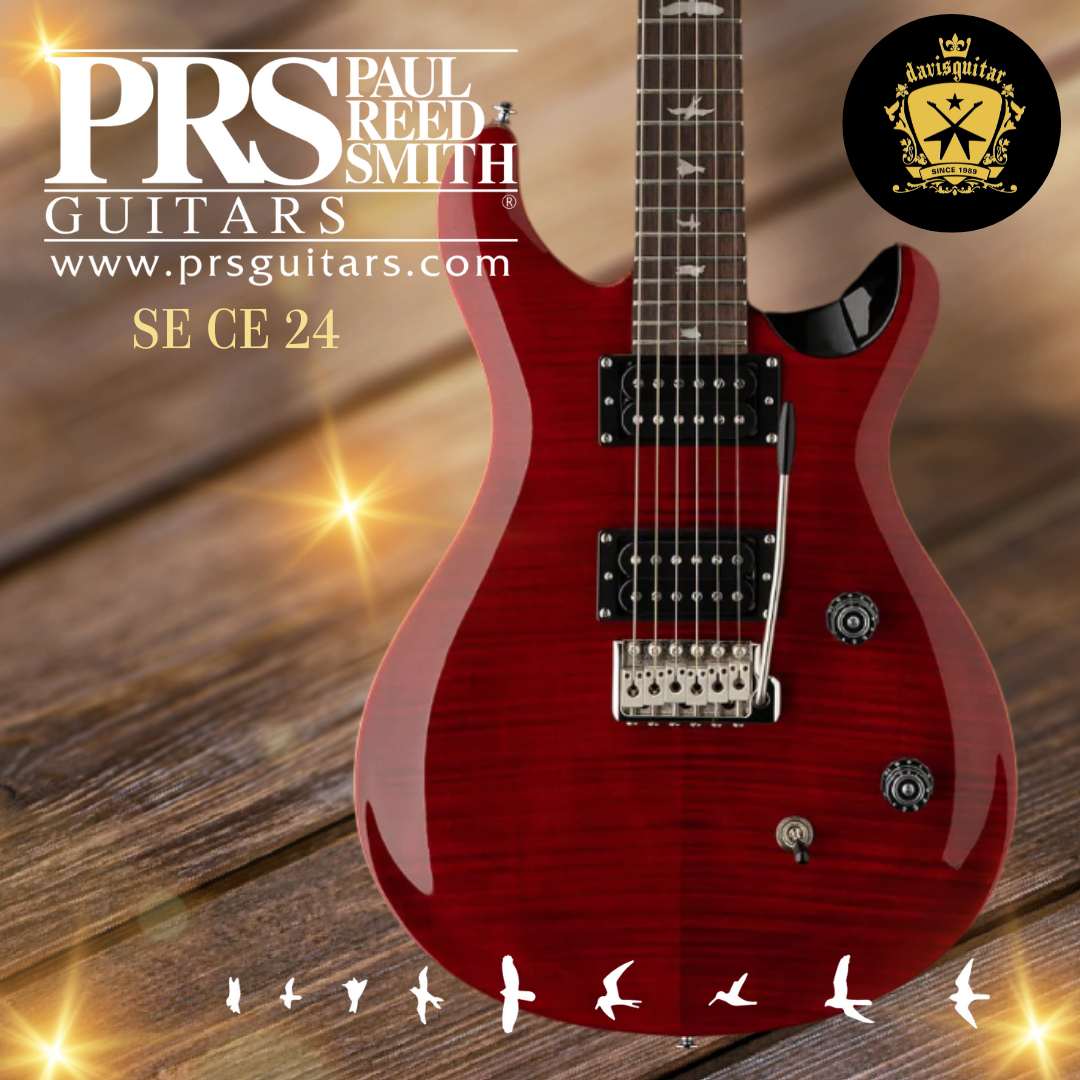 PRS SE CE 24 Black Cherry Electric Guitar with Gig Bag