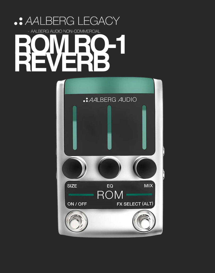 rom pedal Aalberg Audio ROM RO-1 Reverb – Davis Guitar