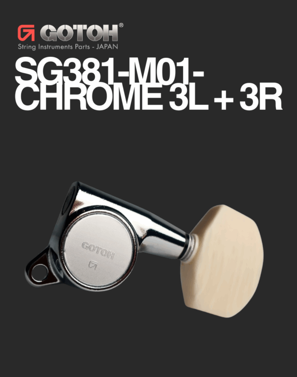 Gotoh 3 Per Side - SG381-M01 Chrome