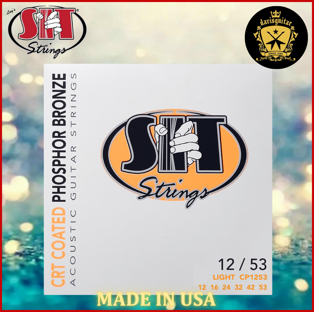 SIT CRT 12-53 Coated Phosphor Bronze Light Acoustic Guitar Strings