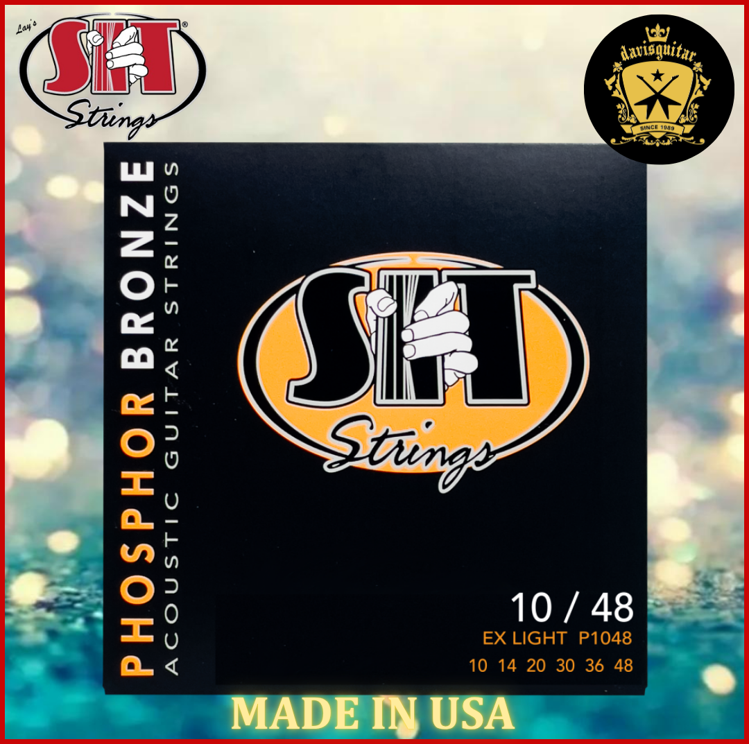 SIT P1048 Acoustic Guitar String 10-48 Phosphor Bronze Extra Light