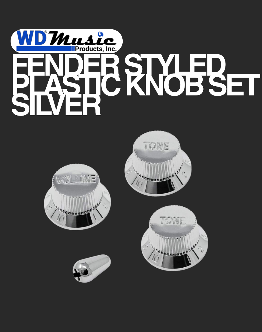 WD Plastic Knobs - Chrome