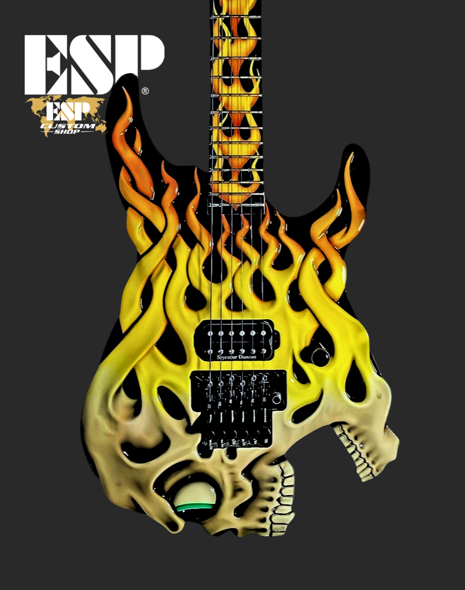 ESP Custom Shop - Screaming Skull
