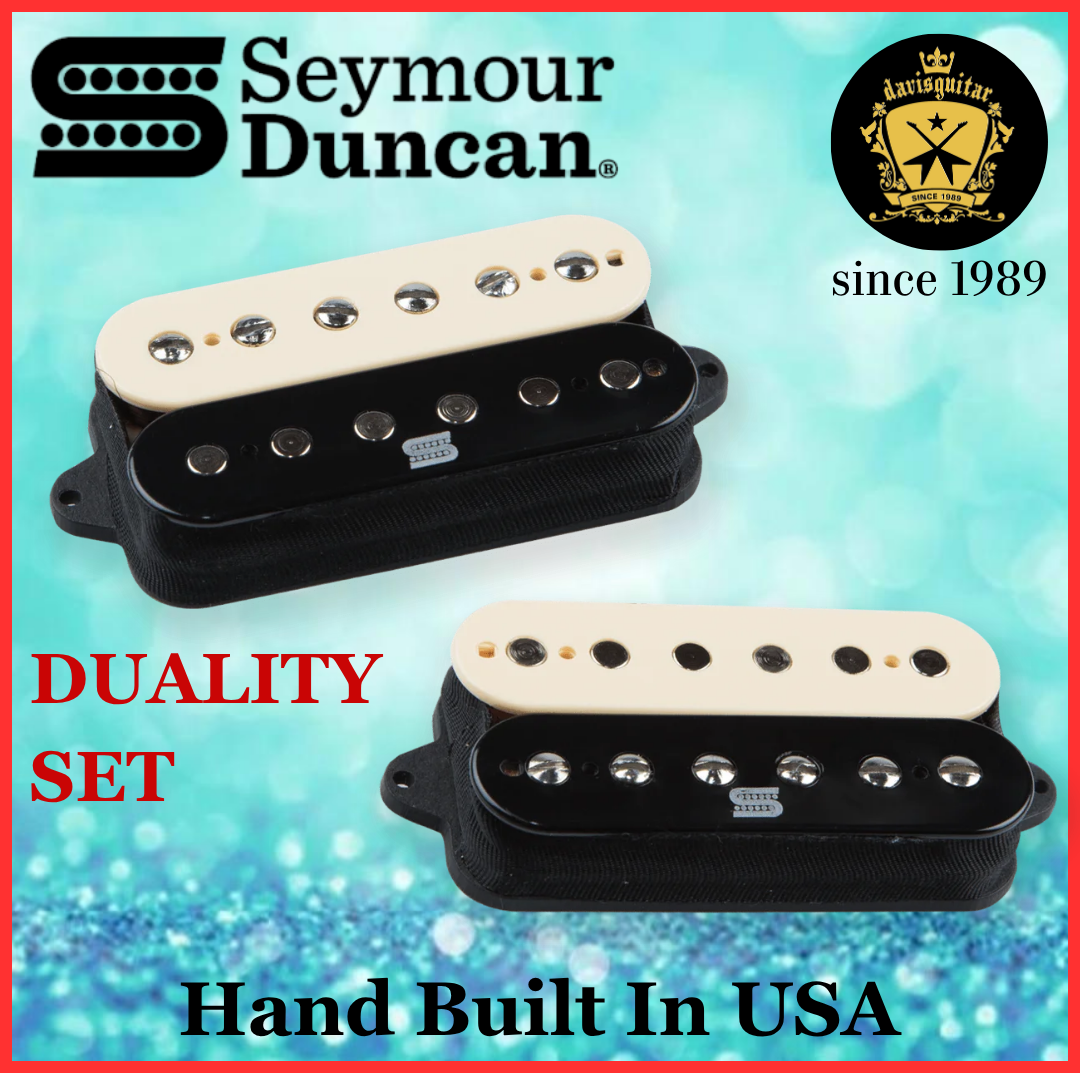 Seymour Duncan Duality Set Zebra Humbucker Electric Guitar Pickup Active