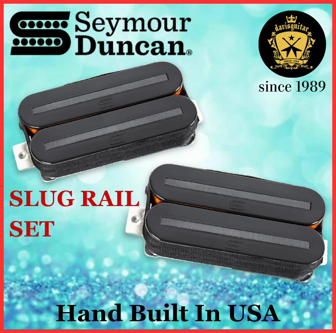 Seymour Duncan Slug Rail Set Black Humbucker Electric Guitar Pickup