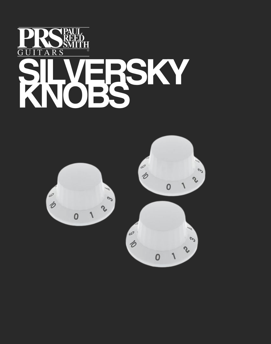 PRS Silver Sky Knobs - White