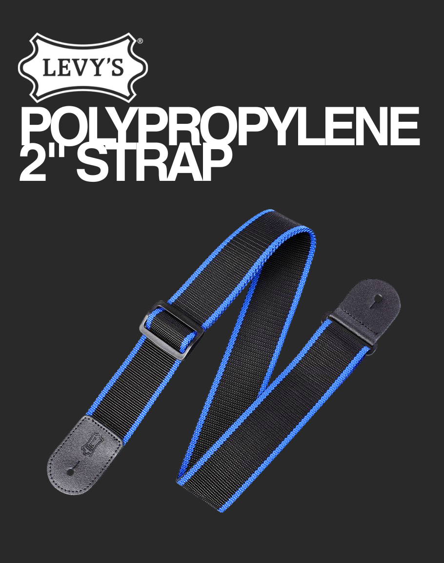 Levy's Guitar Strap - M8POLY-BKB