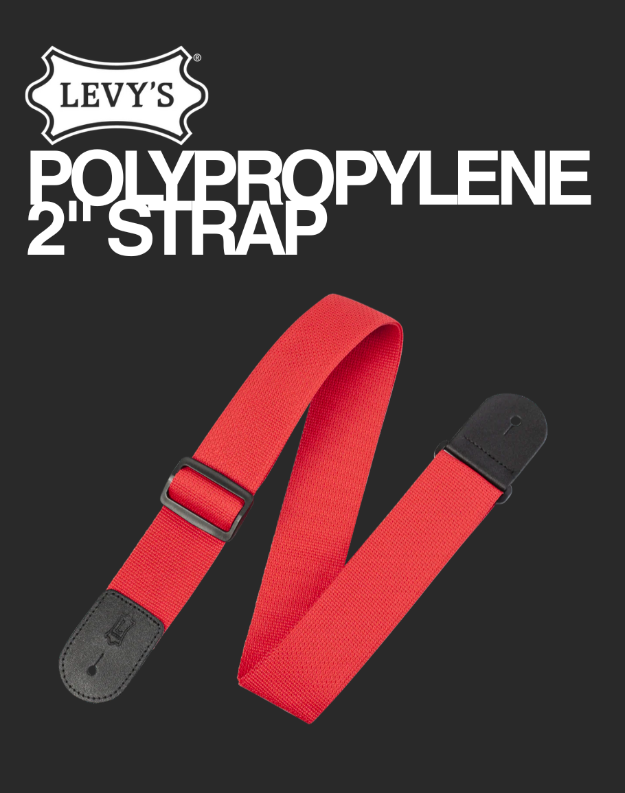 Levy's Guitar Strap - M8POLY-RED