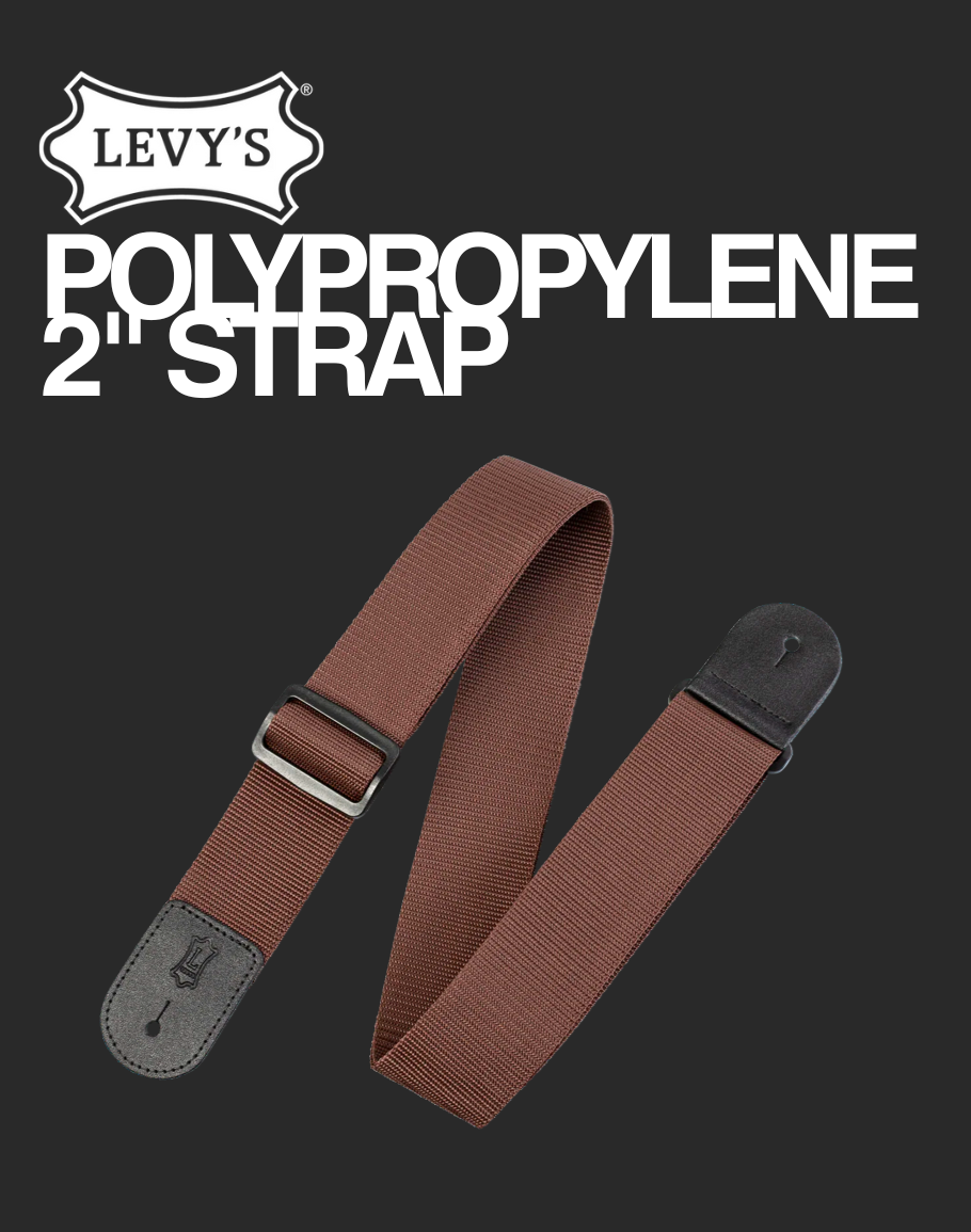 Levy's Guitar Strap - M8POLY-BROWN