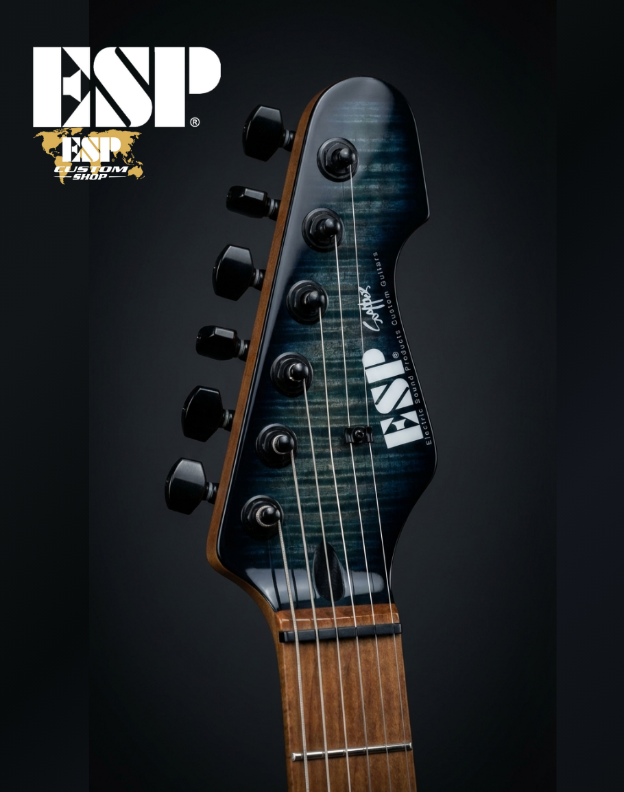 PRE-ORDER ESP Snapper Custom Roasted Maple - ST Blue Sunburst