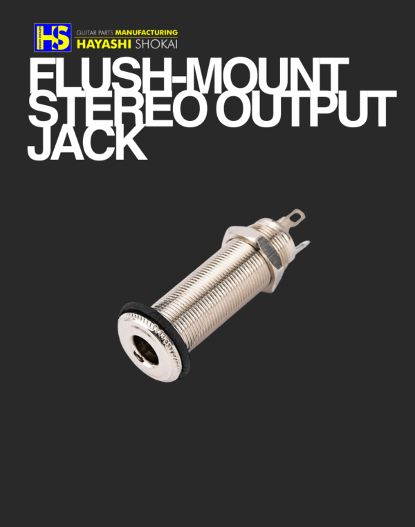 HS Flush-mount Stereo Output Jack – Nickel