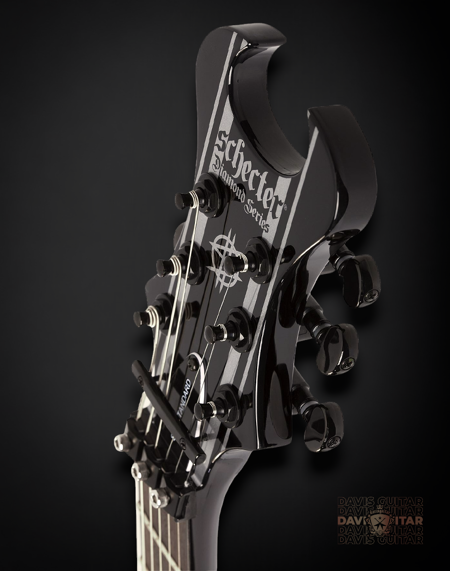 PRE-ORDER Schecter Synyster Standard - Gloss Black w/ Silver Pin Stripes