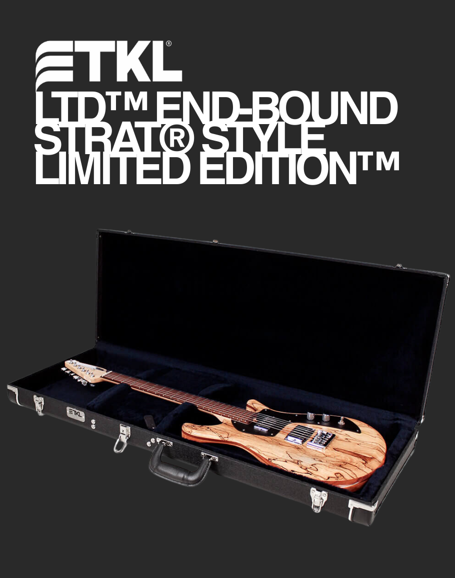 TKL LTD End-Bound Strat Style Hardshell Case