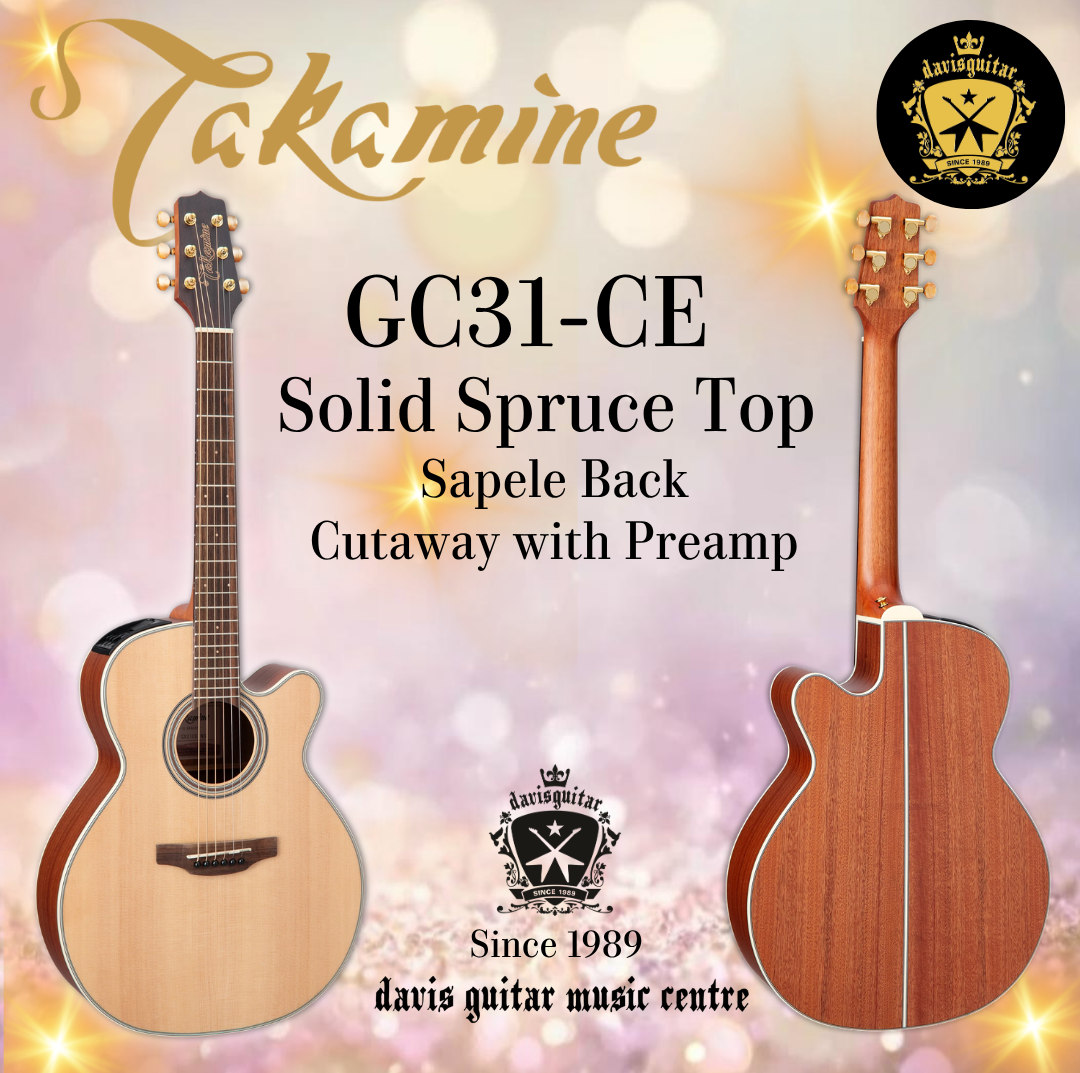 Takamine GX31CE NS Acoustic Electric Guitar Solid Spruce Top and Sapele Side and Back