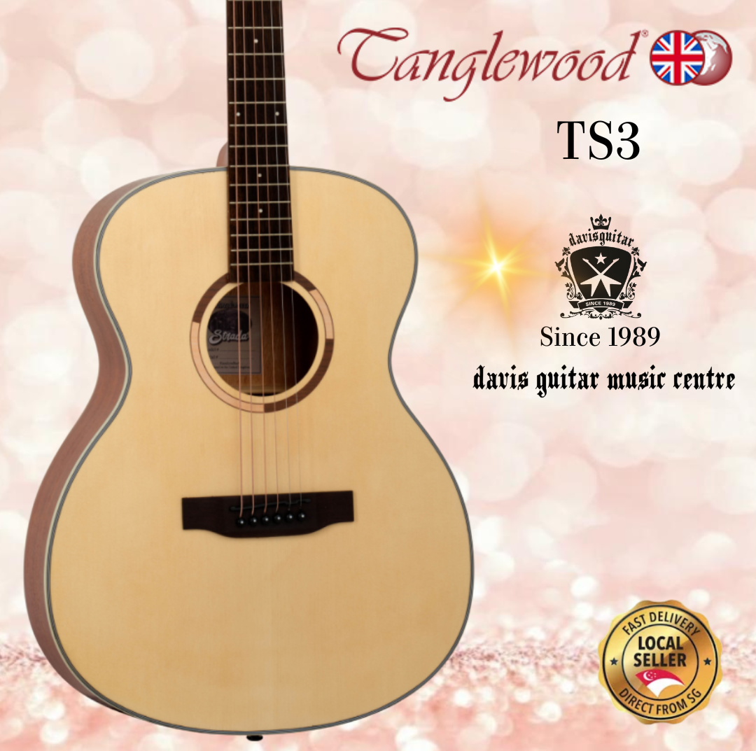 Tanglewood Acoustic Guitar TS3 Satin Natural Satin Folk