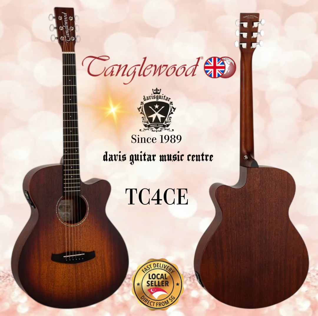 Tanglewood Electric Acoustic Guitar TC4CE Satin Sunburst