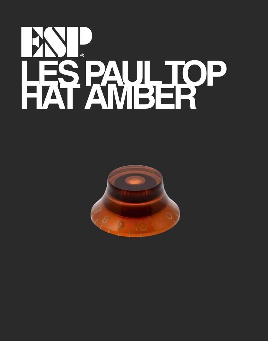 ESP Top Hat Knob - Amber