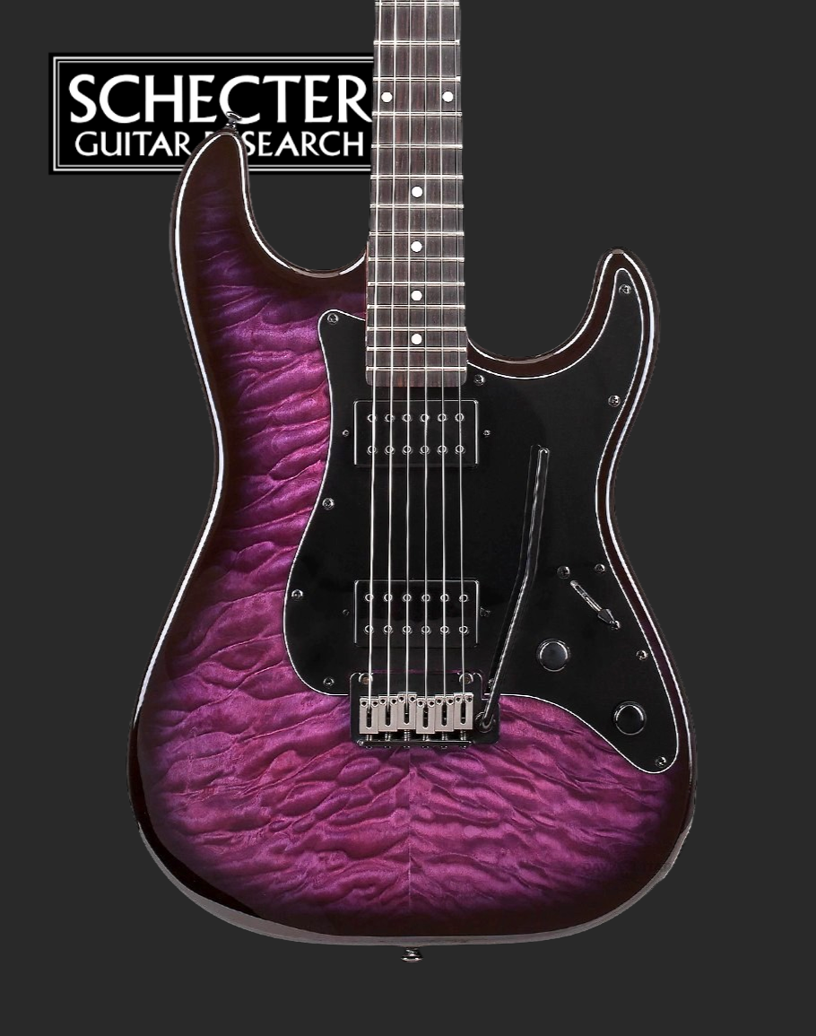 Schecter Traditional Pro - Transparent Purple Burst