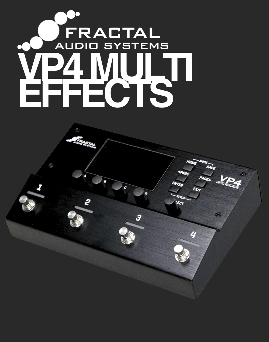 fractal multi effects pedal PRE-ORDER Fractal VP4 Virtual Pedalboard Multi-Effects Processor – Davis Guitar