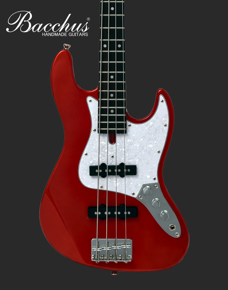 Bacchus Bass Guitar WJB-Mini/R - Candy Apple Red – Davis Guitar