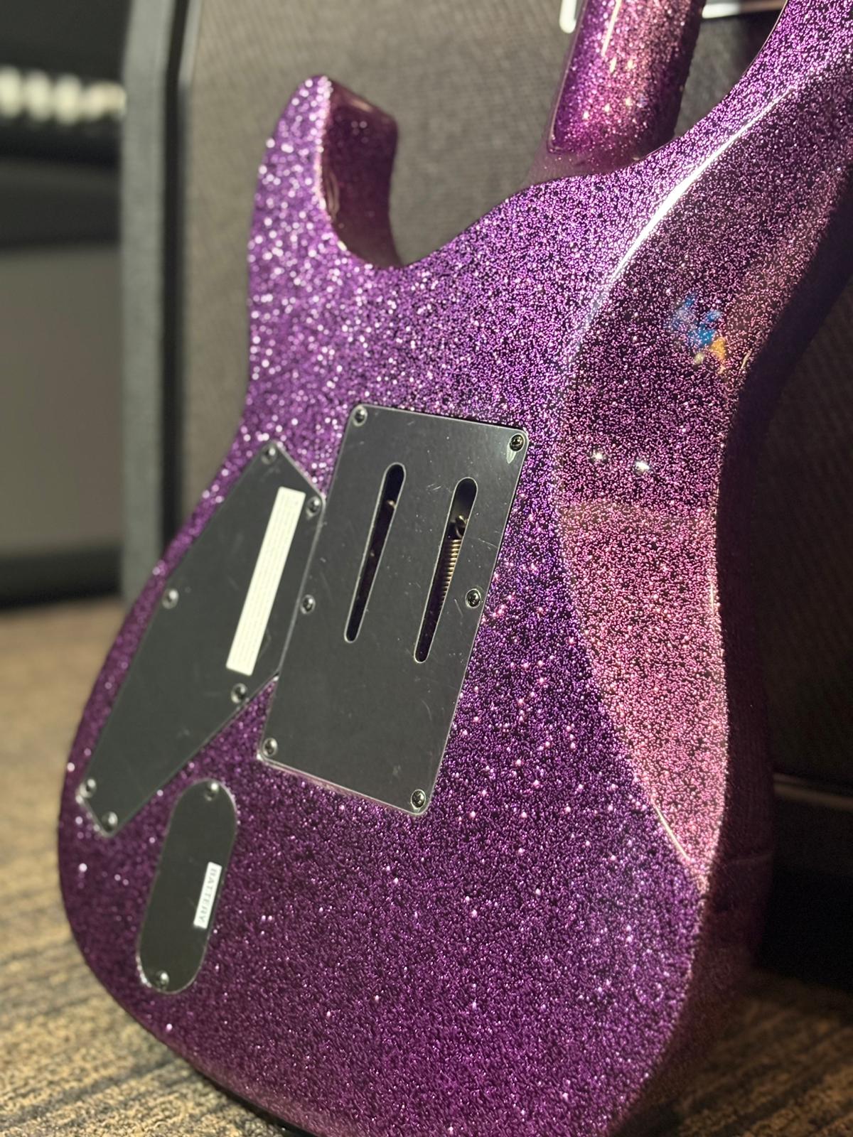 ESP LTD Kirk Hammett KH-602 Purple Sparkle EMG Floyd Rose Electric Guitar
