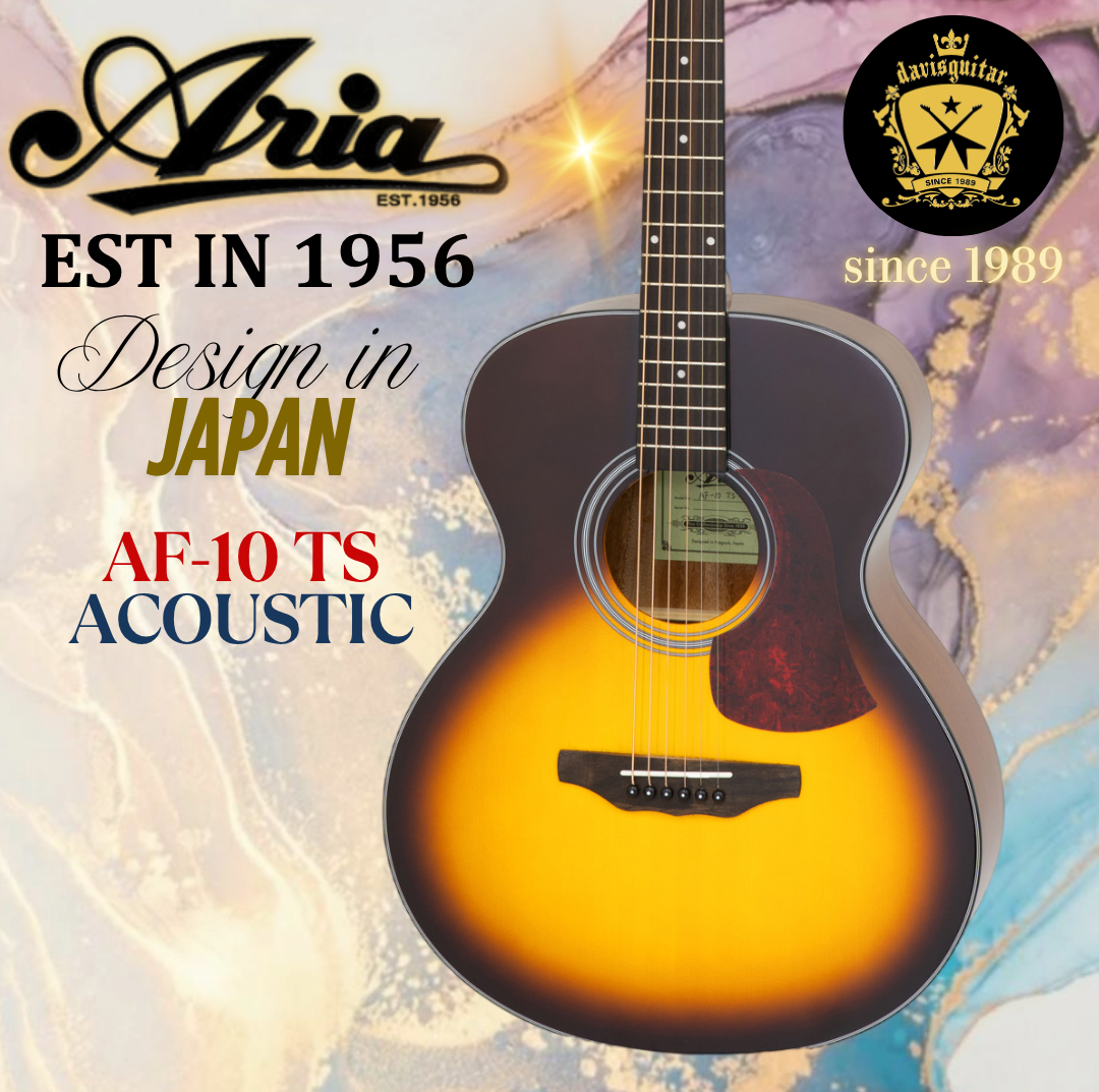 Aria Acoustic Guitar AF-10 TS Gloss Sunburst