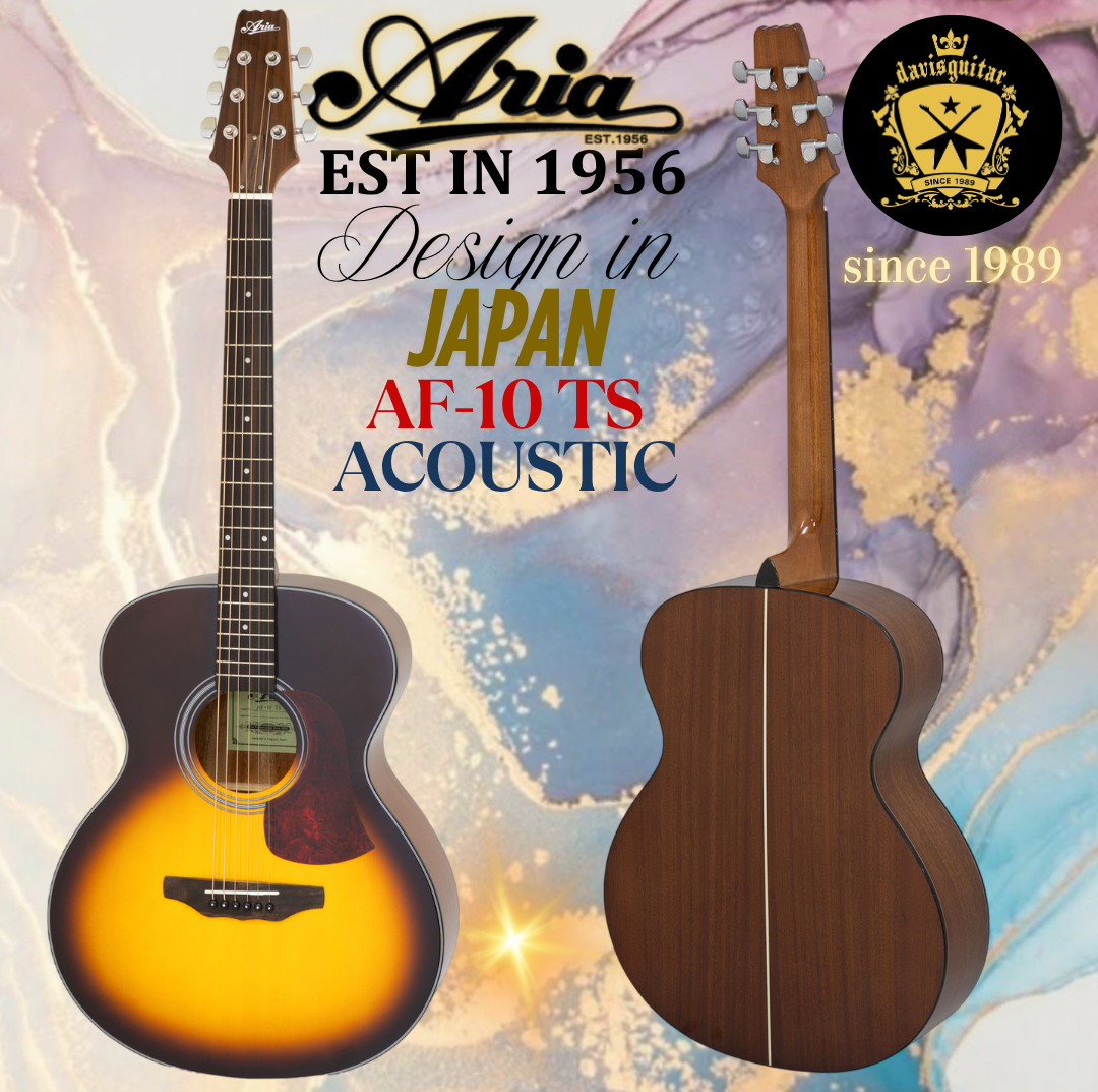 Aria Acoustic Guitar AF-10 TS Gloss Sunburst