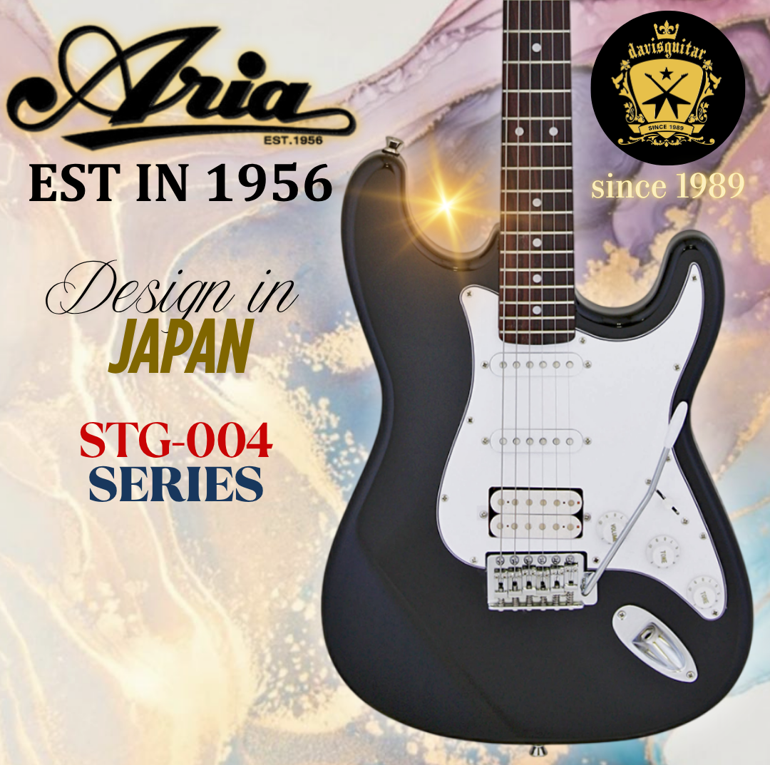 Aria Electric Guitar STG-004 Black