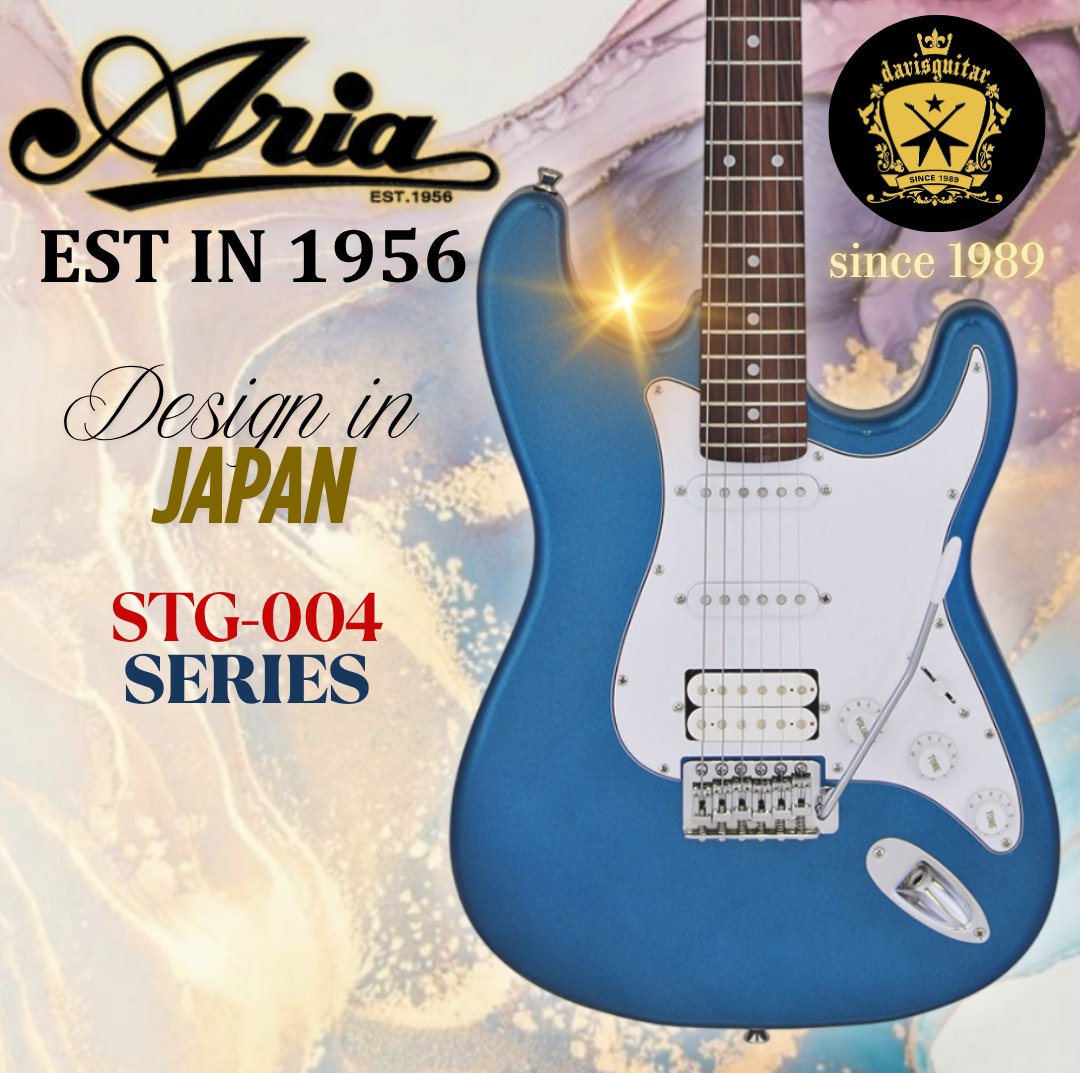 Aria Electric Guitar STG-004 Metallic Blue