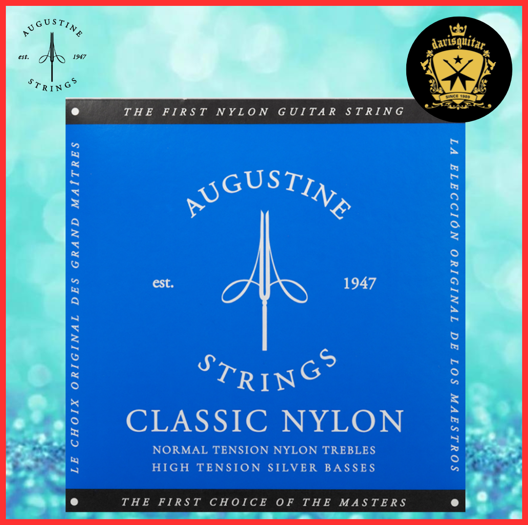 Augustine Classical Guitar Nylon String Blue High Tension