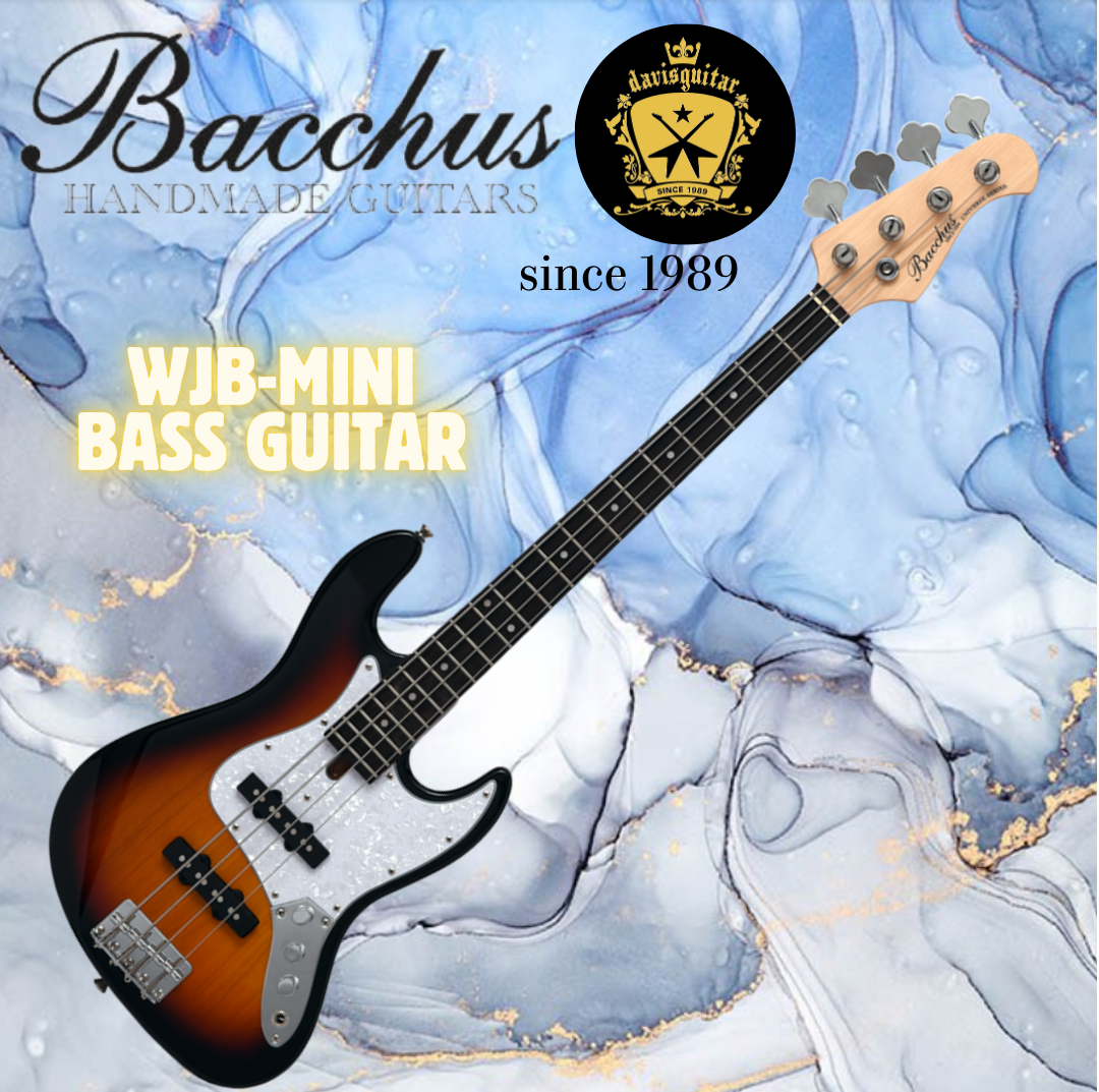 Bacchus WJB-Mini/R Sunburst Mini 4 strings Bass Guitar with bag