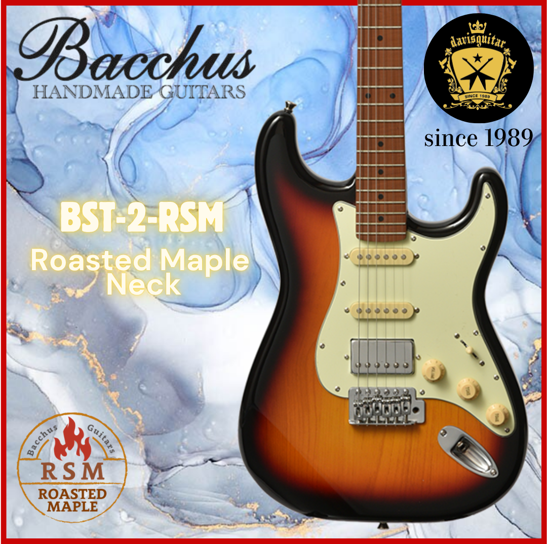 Bacchus BST-2-RSM-M-3TS Sunburst Electric Guitar Roasted Maple