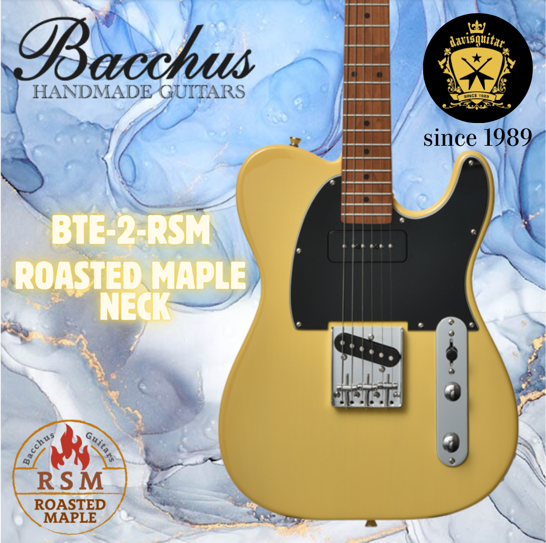 Bacchus Electric Guitar BTE-2-RSM-M-BDD Butterscotch Blonde Tele Roasted Maple Neck
