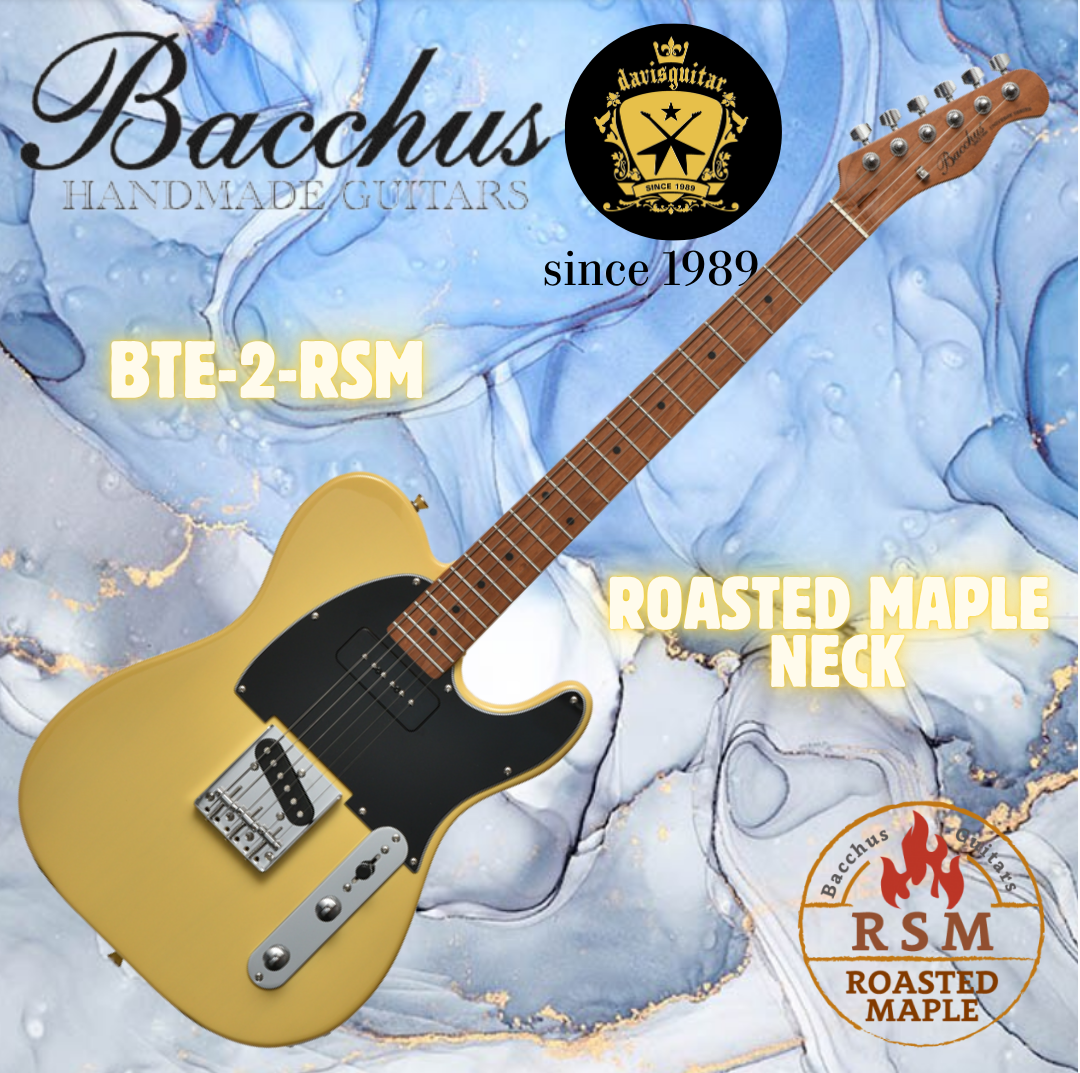 Bacchus Electric Guitar BTE-2-RSM-M-BDD Butterscotch Blonde Tele Roasted Maple Neck