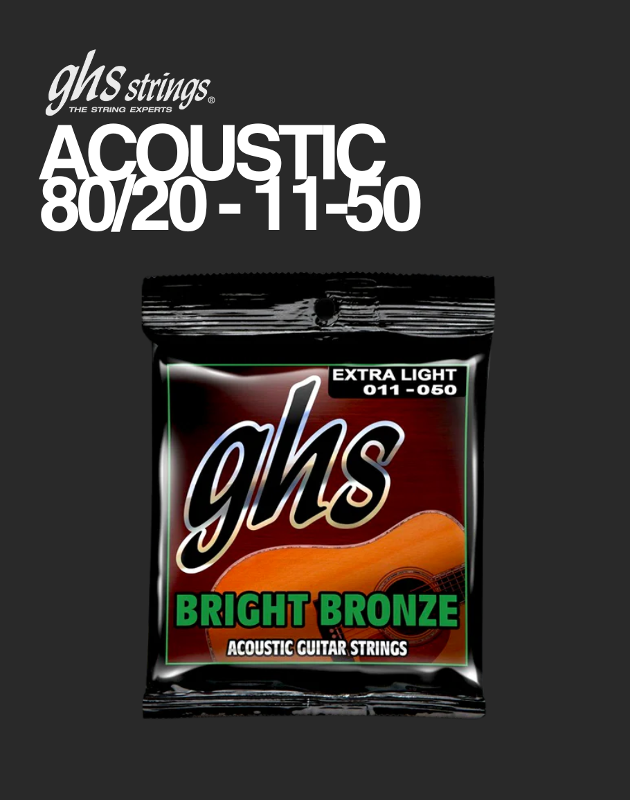 GHS Acoustic Bright Bronze 80/20 - 11-50