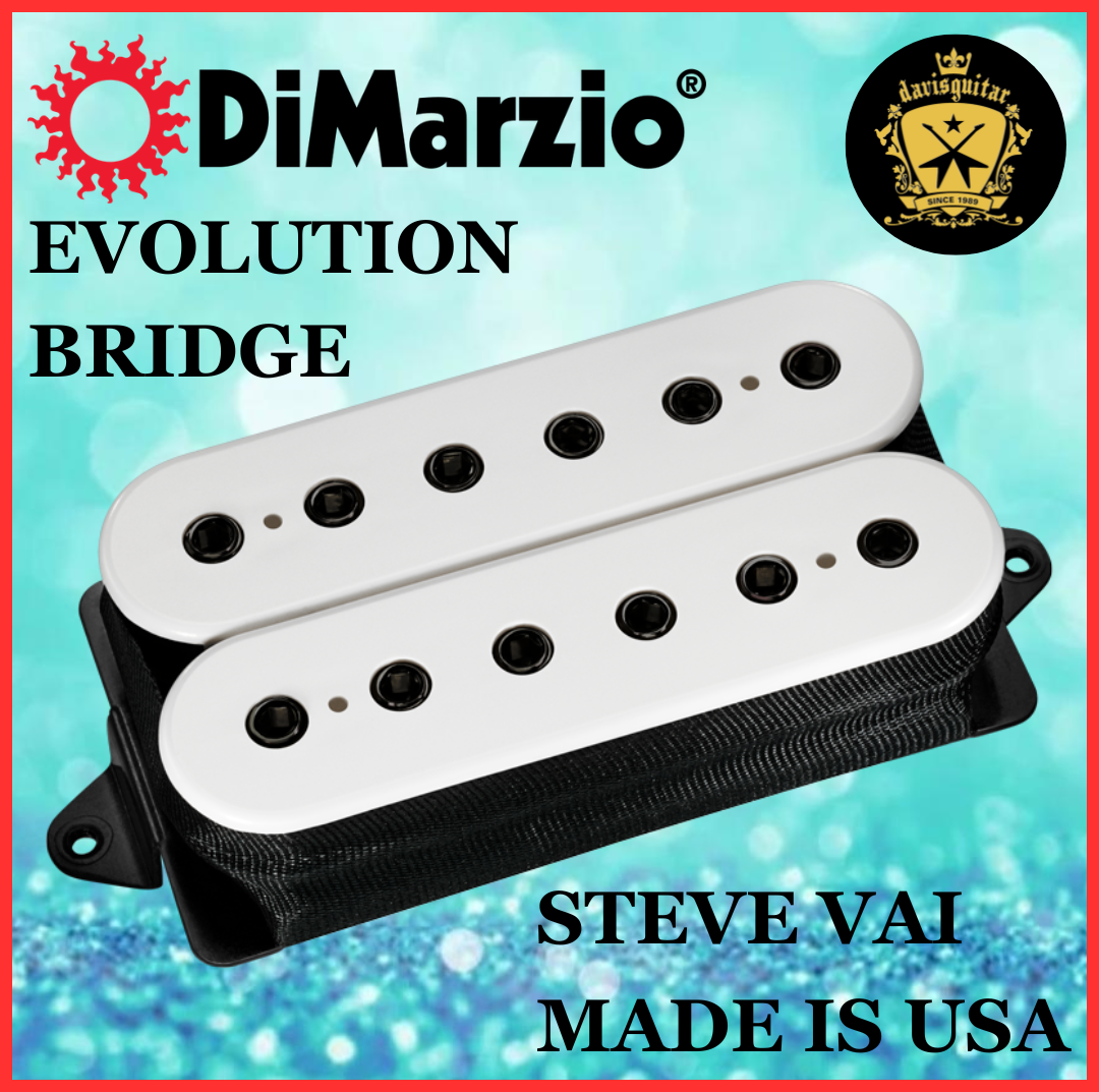 DiMarzio Electric Guitar Pickup Steve Vai Signature Model Evolution Bridge DP159 White Humbucker