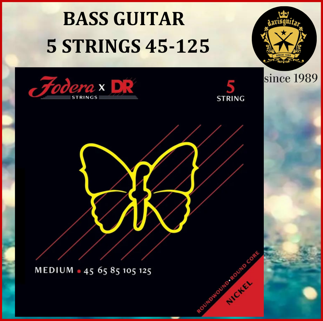 Fodera x DR 45-125 Nickel Plated Steel Bass 5 Strings FNI-45125