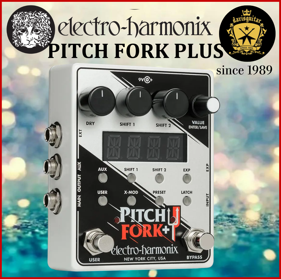 Electro-Harmonix EHX Pitch Fork+ Polyphonic Pitch Shifter Guitar Effect Pedal