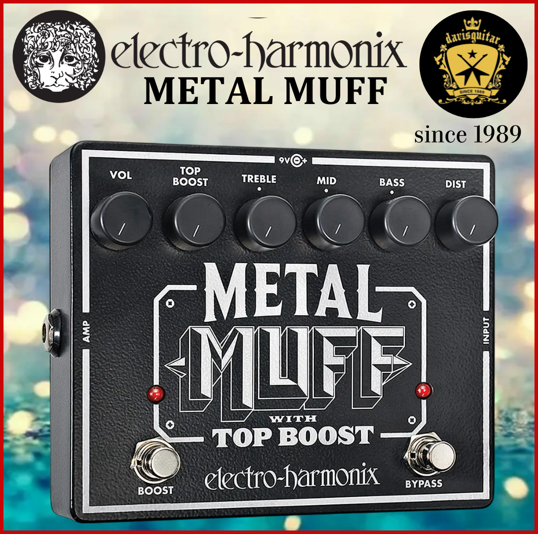 Electro-Harmonix EHX Metal Muff with Top Boost Distortion Guitar Effect Pedal
