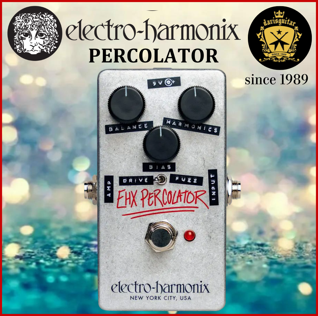 Electro-Harmonix EHX Percolator Harmonic Saturator Guitar Effect Pedal
