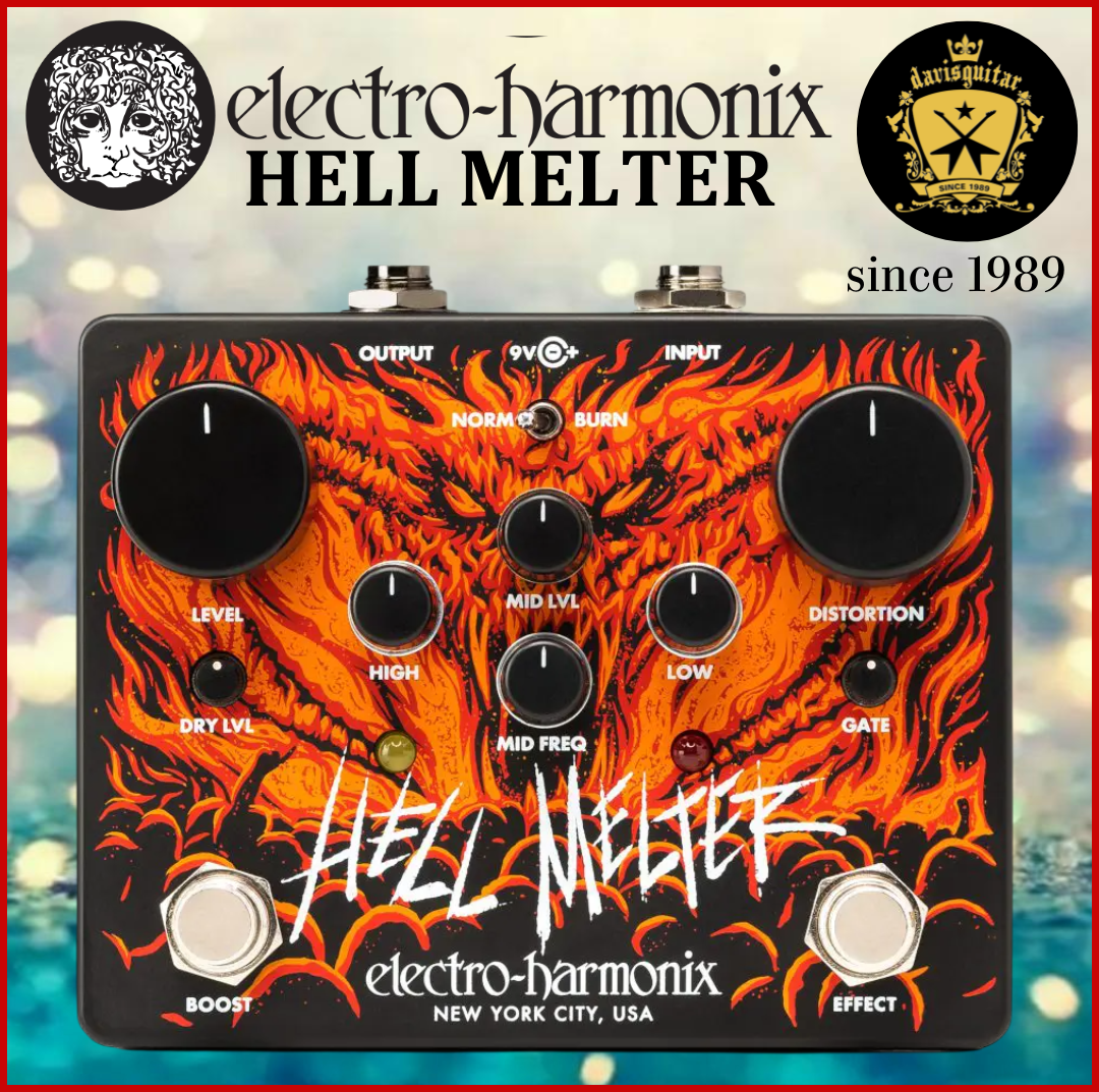 Electro-Harmonix EHX Hell Melter Advanced Metal Distortion Guitar Effect Pedal