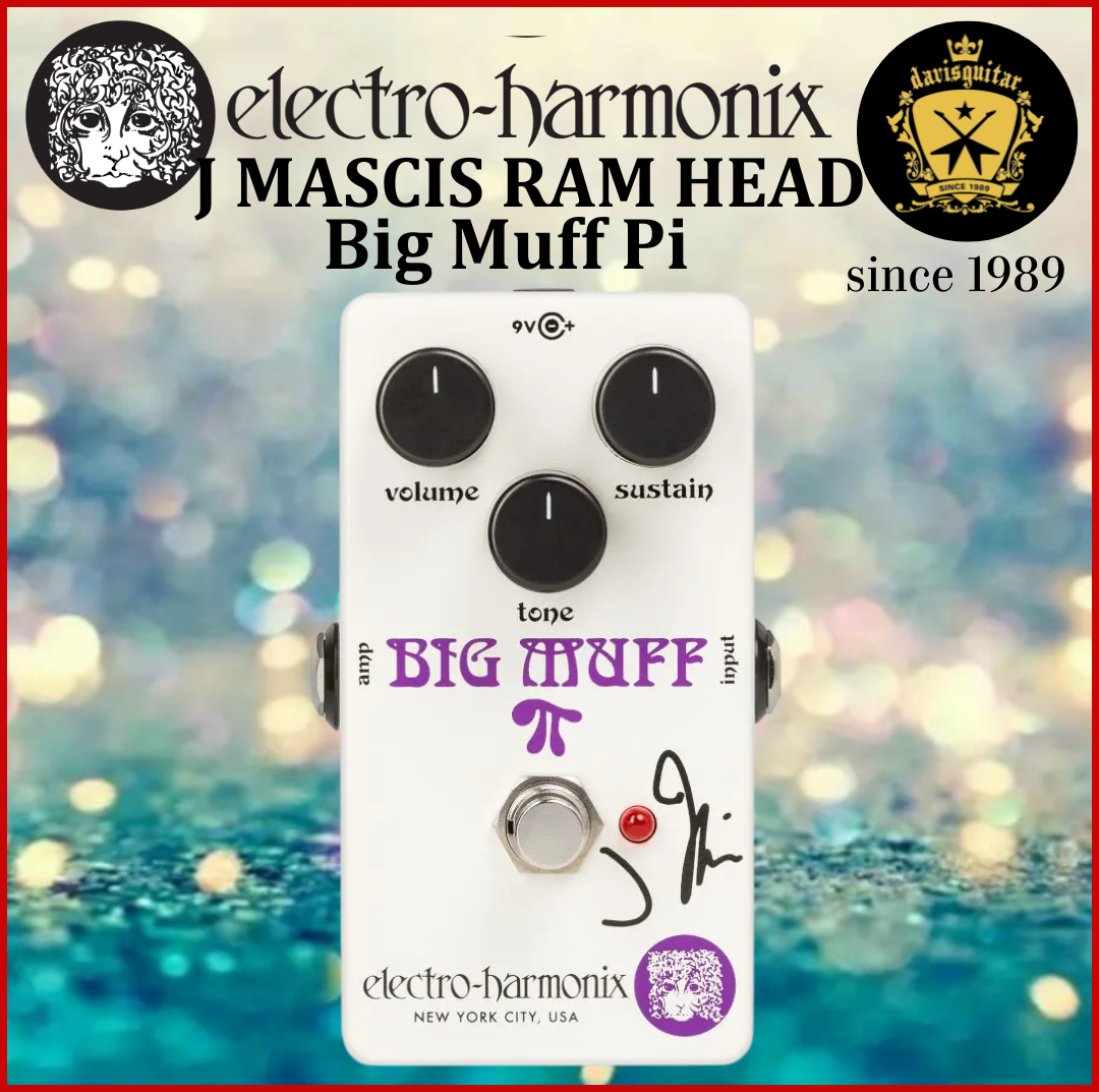 Electro-Harmonix EHX J Mascis Ram's Head Big Muff Pi Fuzz Distortion Sustainer Guitar Pedal