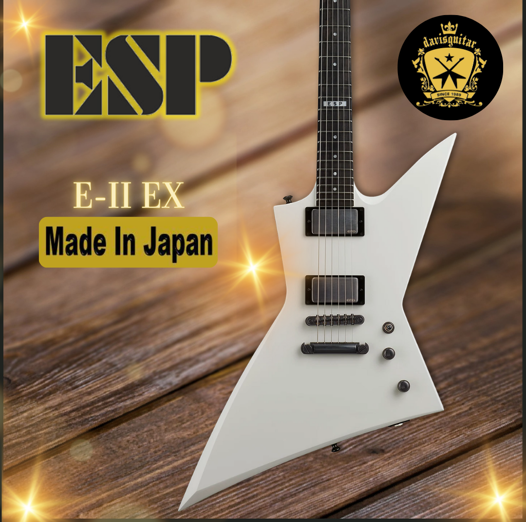 ESP E-II EX Snow White Electric Guitar with Hardcase Japan - Preorder