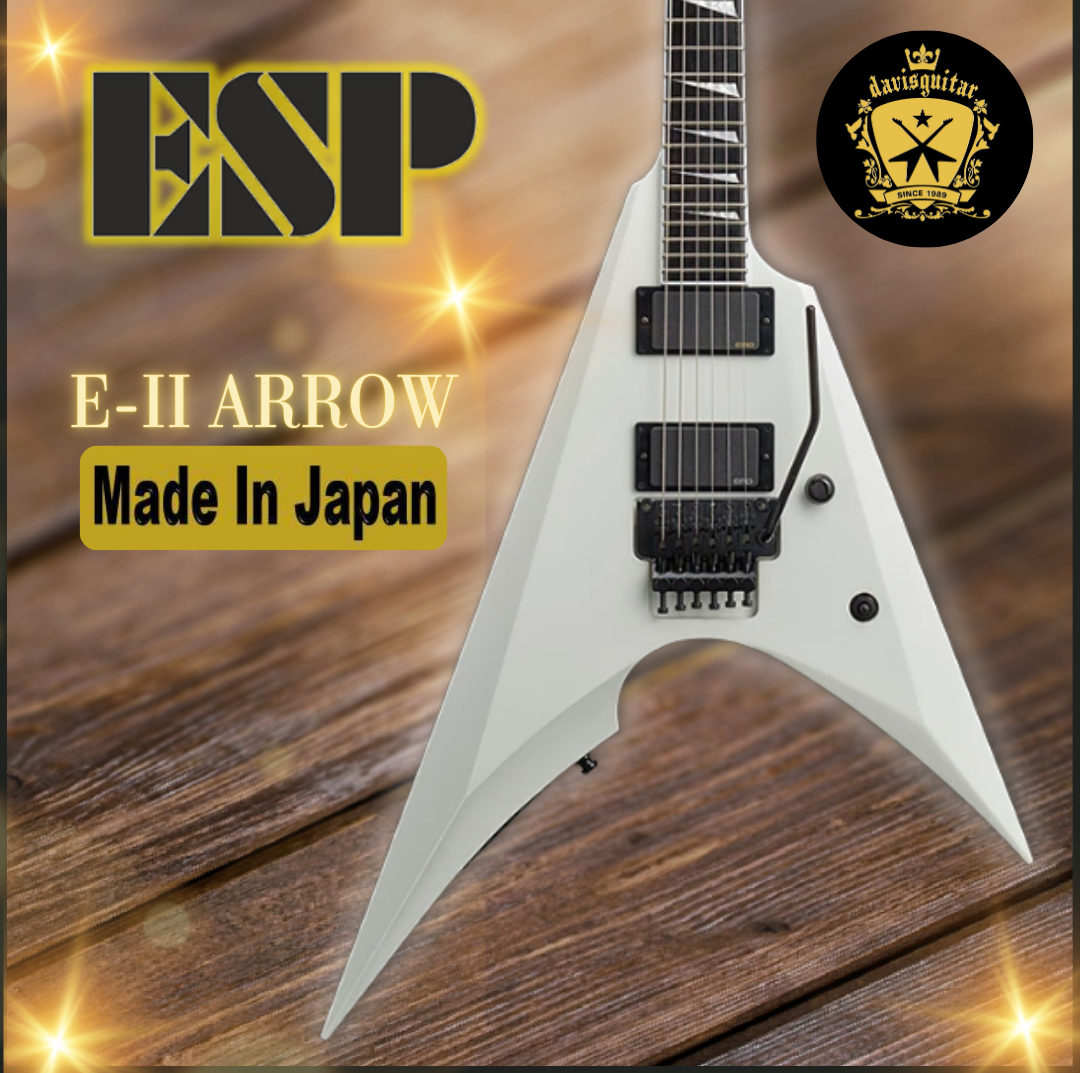 ESP E-II Arrow Snow White Floyd Rose Electric Guitar with Hardcase Japan - Preorder