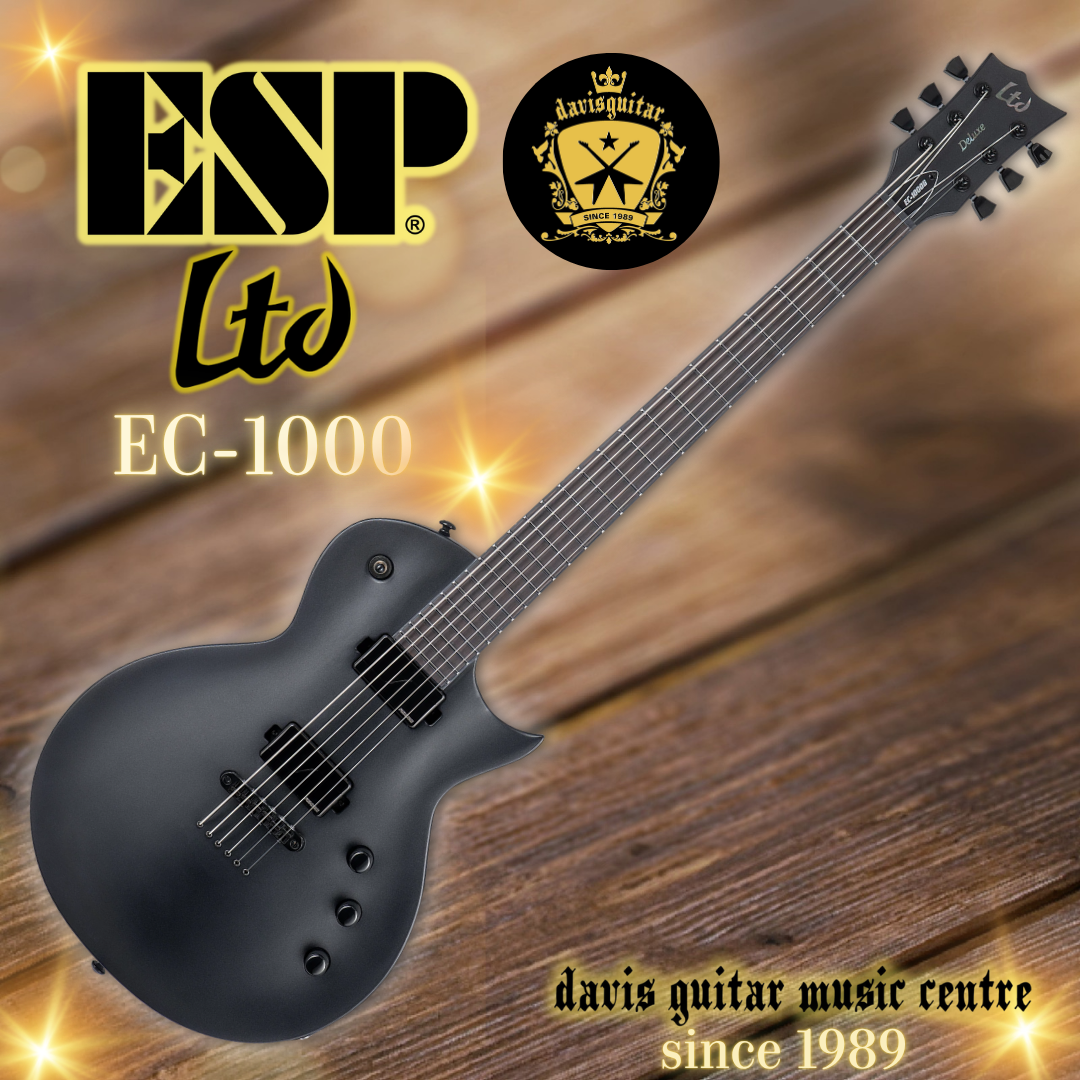 ESP LTD EC-1000 Baritone Electric Guitar Charcoal Metallic Satin