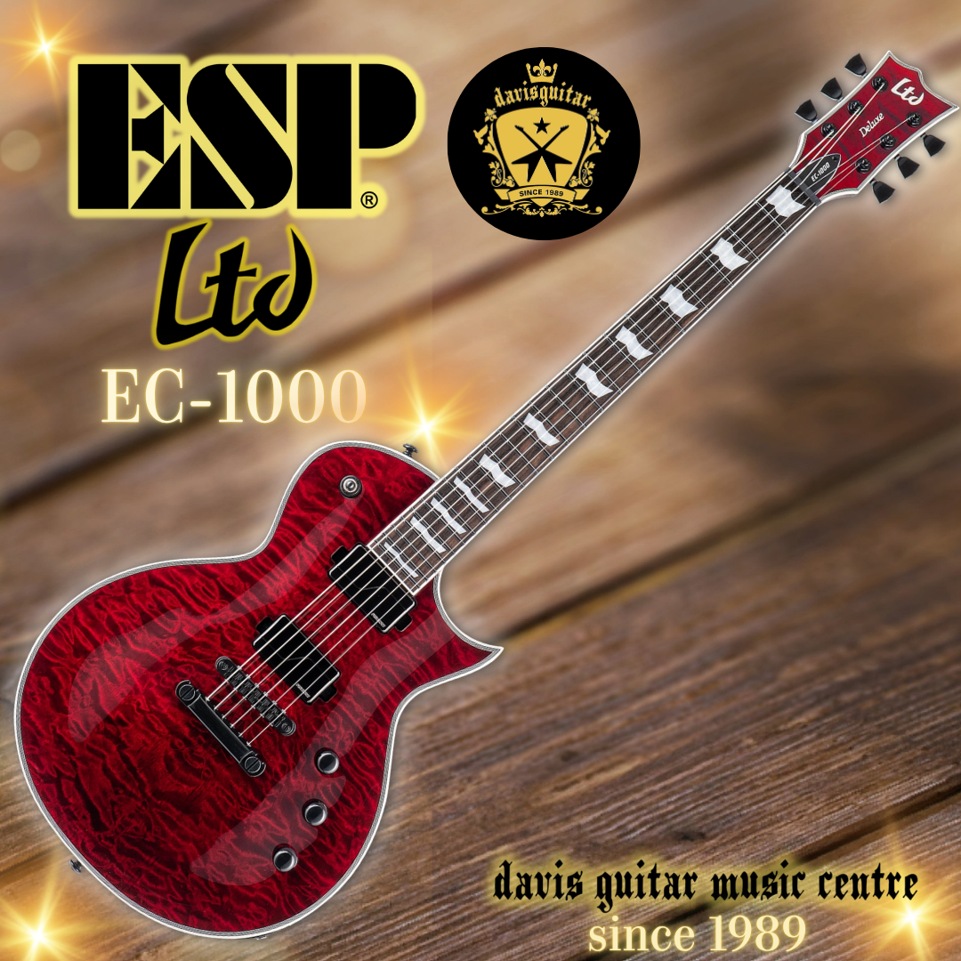 ESP LTD EC-1000 Electric Guitar See Thru Black Cherry Fishman Fluence